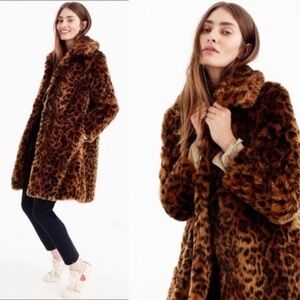 J. Crew Collection Faux Fur Coat
